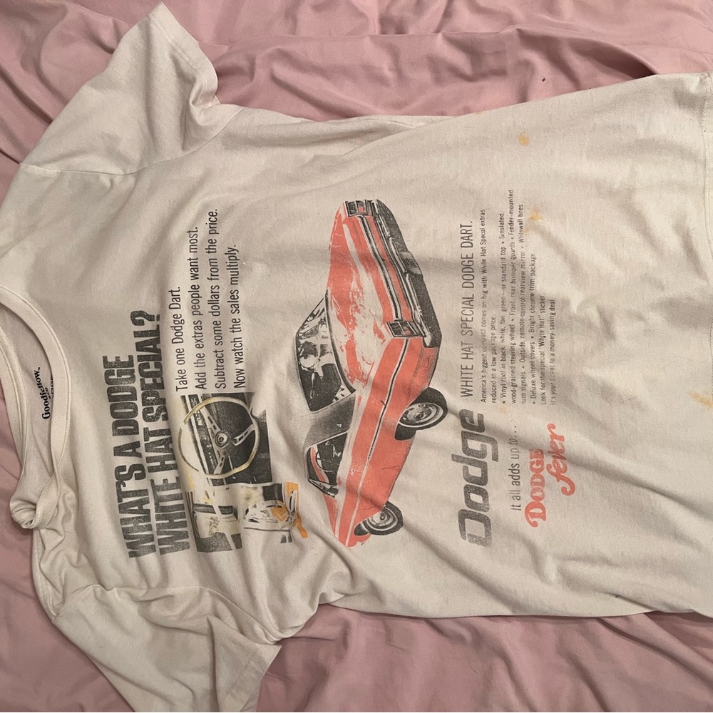 White Dodge Graphic T-Shirt